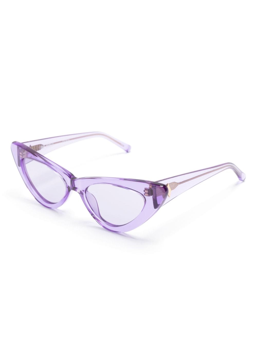 The Attico x Linda Farrow Dora sunglasses - Paars