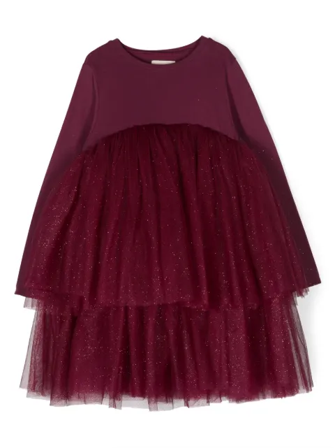 Douuod Kids glittler-embellished tutu dress