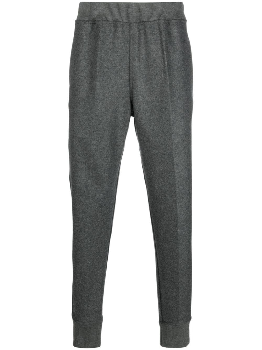 Shop Jil Sander Elasticated-waistband Wool Track Pants In Grau