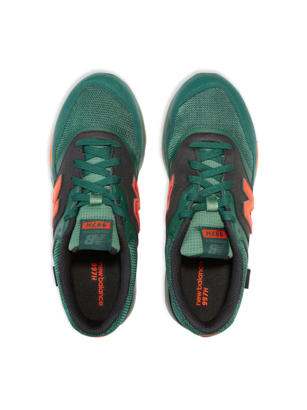Shop New Balance 997h Lace-up Sneakers In Green