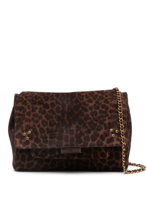 Jérôme Dreyfuss leopart-print suede shoulder bag 