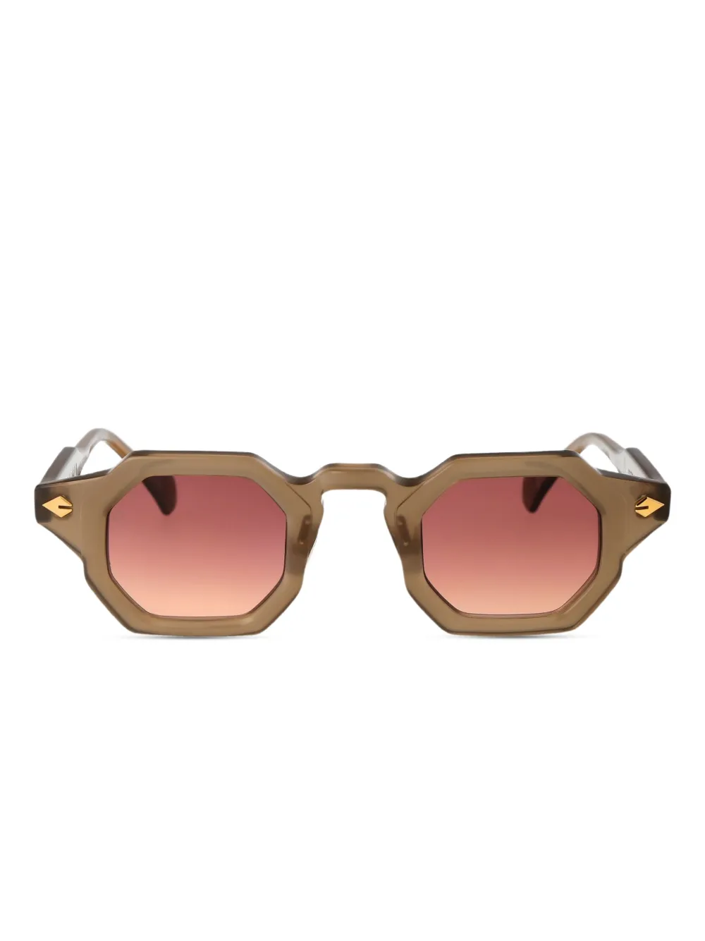 T Henri Eyewear Birdcage zonnebril Bruin