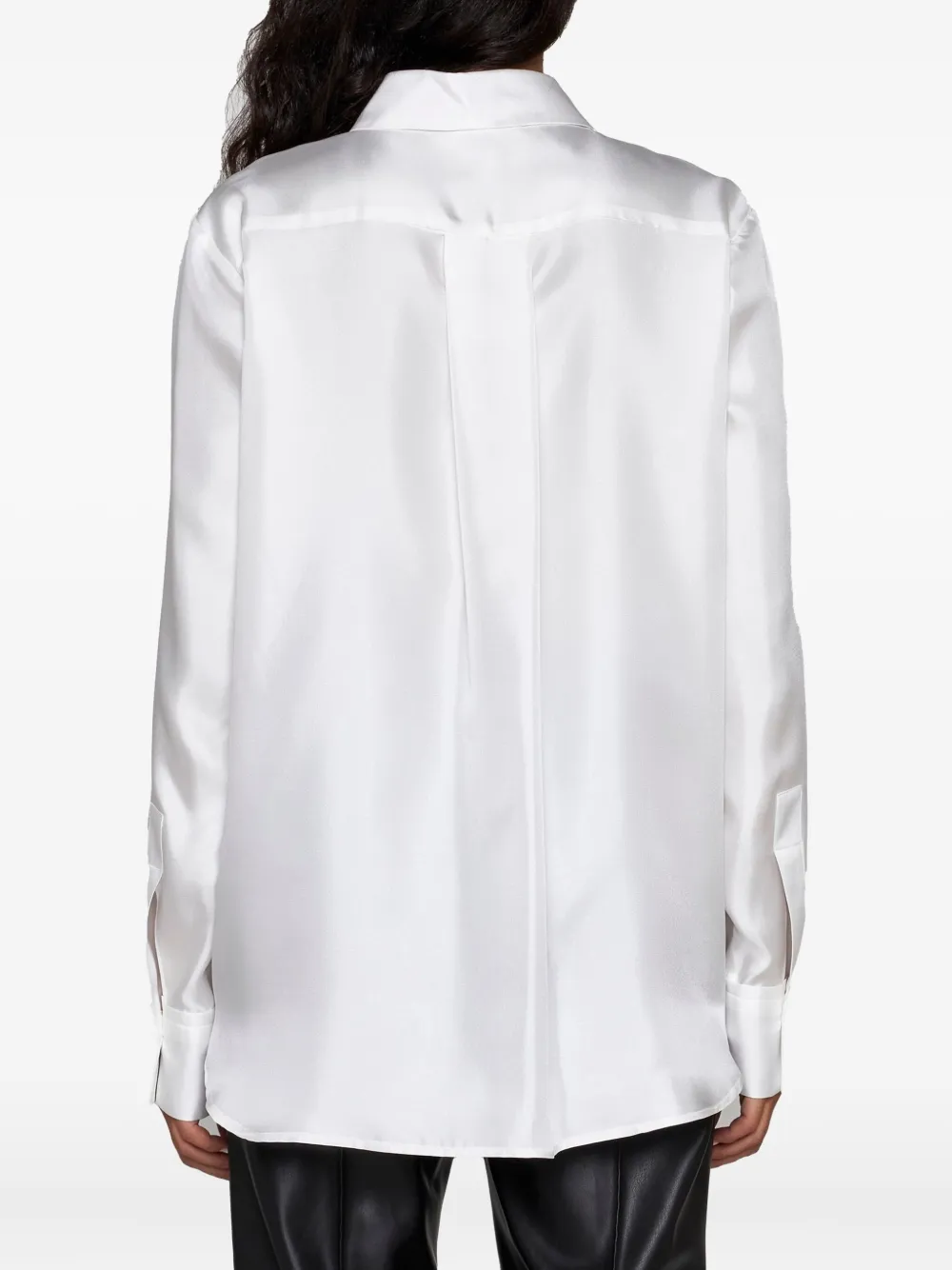 Blanca Vita Satijnen blouse Wit