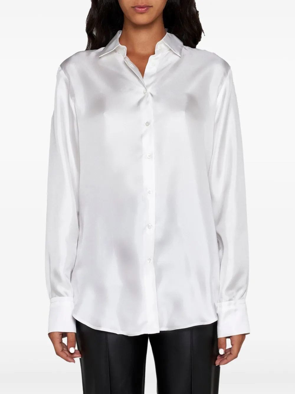 Blanca Vita Satijnen blouse Wit