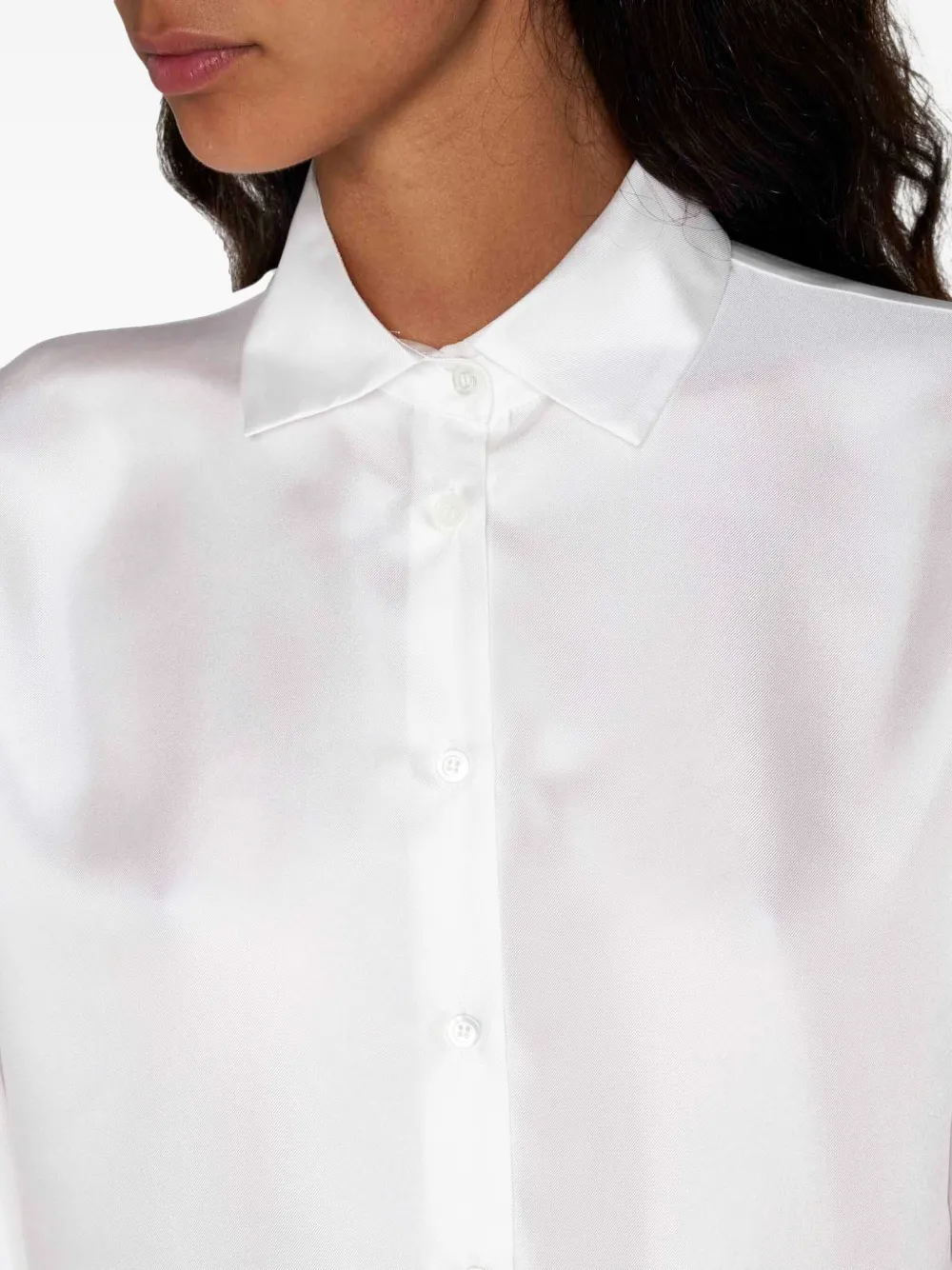 Blanca Vita Satijnen blouse Wit