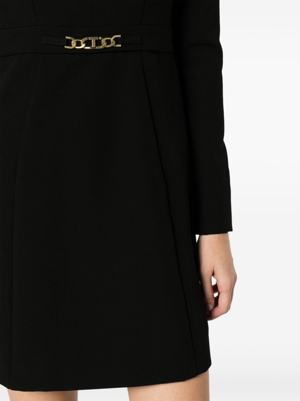 TWINSET Mini-jurk met lange mouwen Zwart