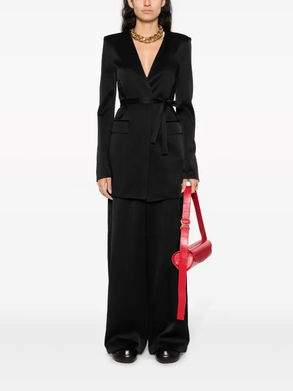 Jil Sander ハイウエスト ワイドパンツ | ブラック | FARFETCH JP