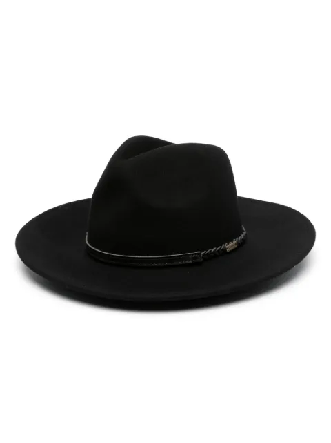 Barbour braided-strap wool hat
