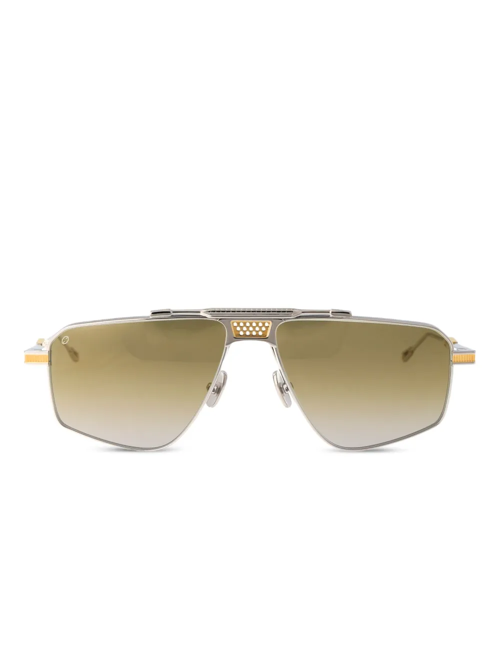 T Henri Eyewear ジオメトリックフレーム サングラス - シルバートーン T Henri Eyewear ジオメトリックフレーム サングラス - シルバートーン