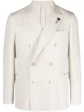 Lardini peak-lapel double-breasted blazer - Neutrals