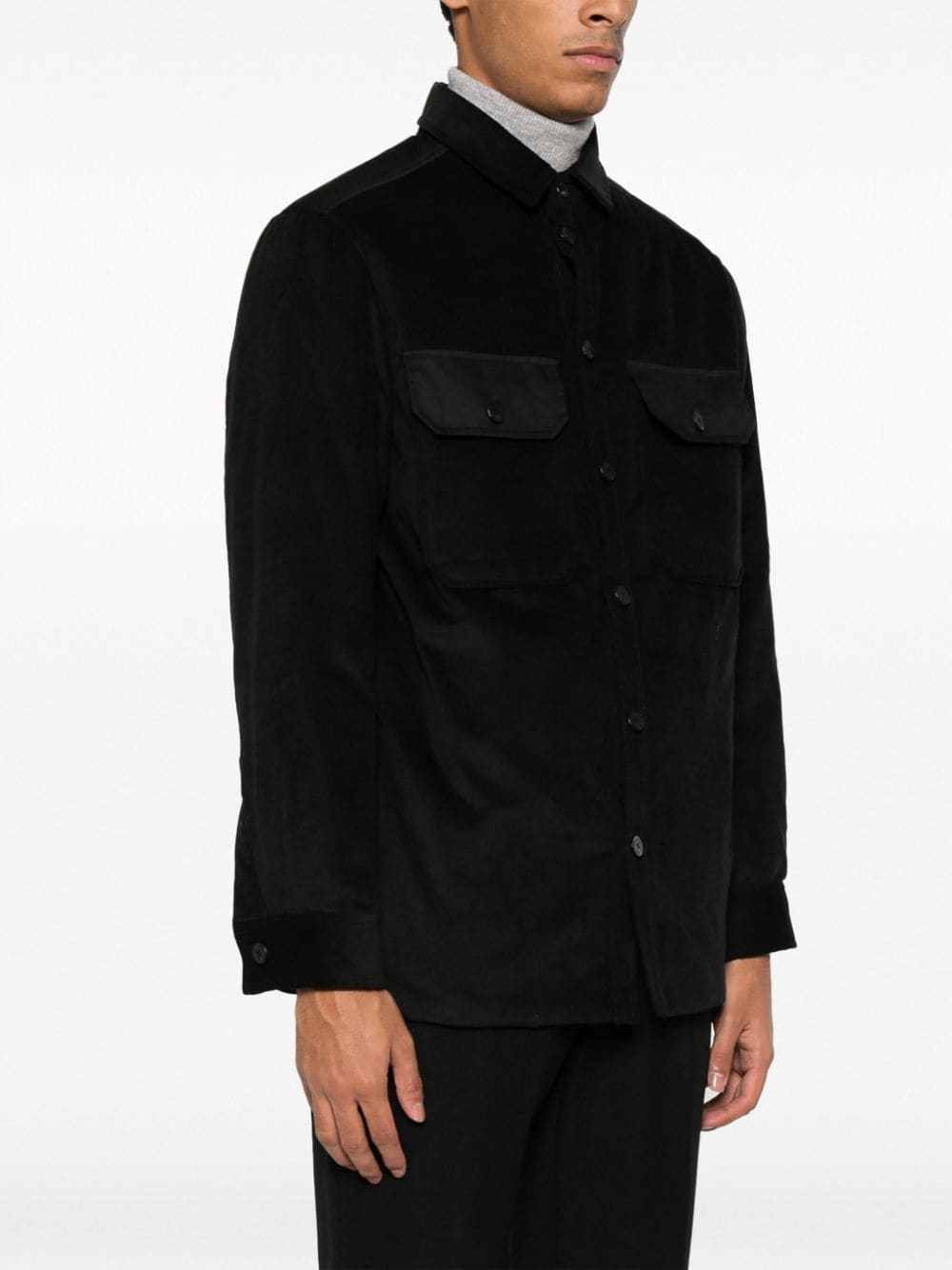Neil Barrett quilted-panel Cotton Shirt Jacket - Farfetch