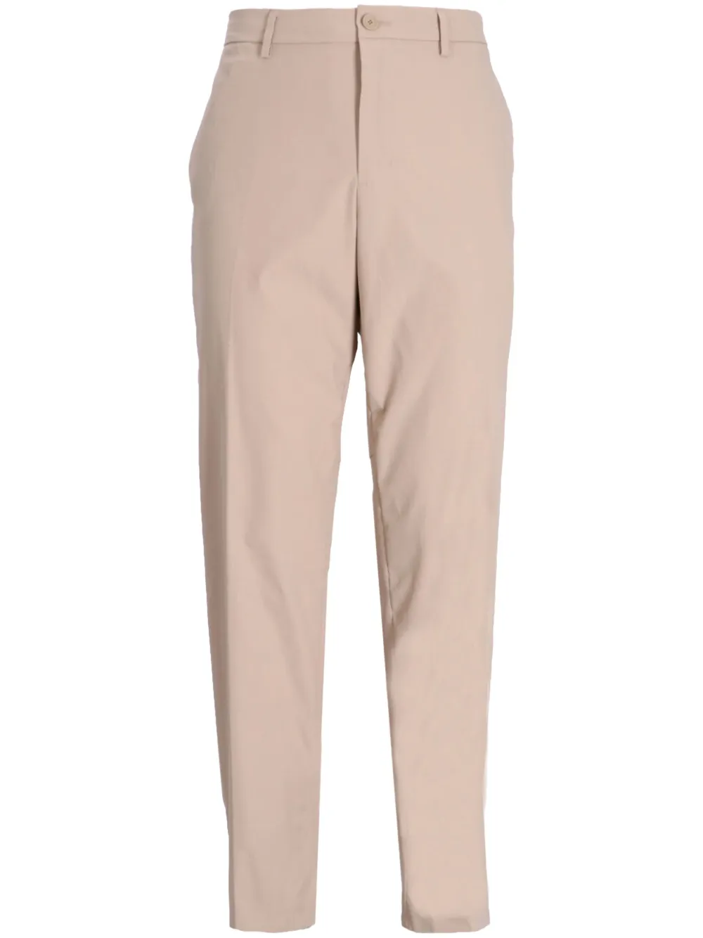 Hugo Boss Regular-fit Tapered Trousers In Neutrals