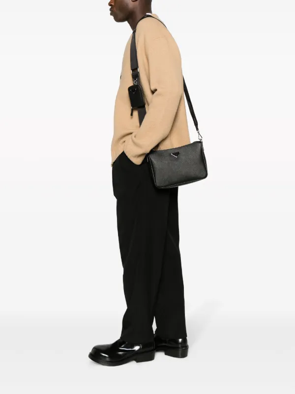 Prada Saffiano leather Shoulder Bag Farfetch