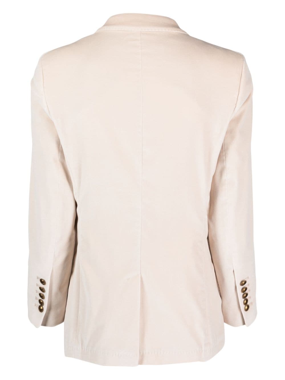 Shop Saulina Notched-collar Single-breasted Blazer In Neutrals