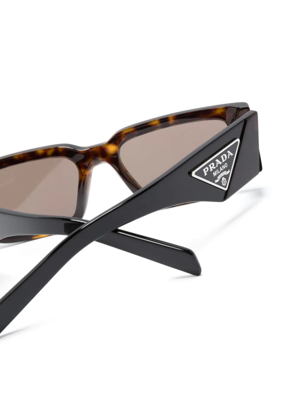 Prada Rectangle-frame Sunglasses In Braun