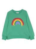 Molo Marilee rainbow sequin-embellished sweatshirt - Green