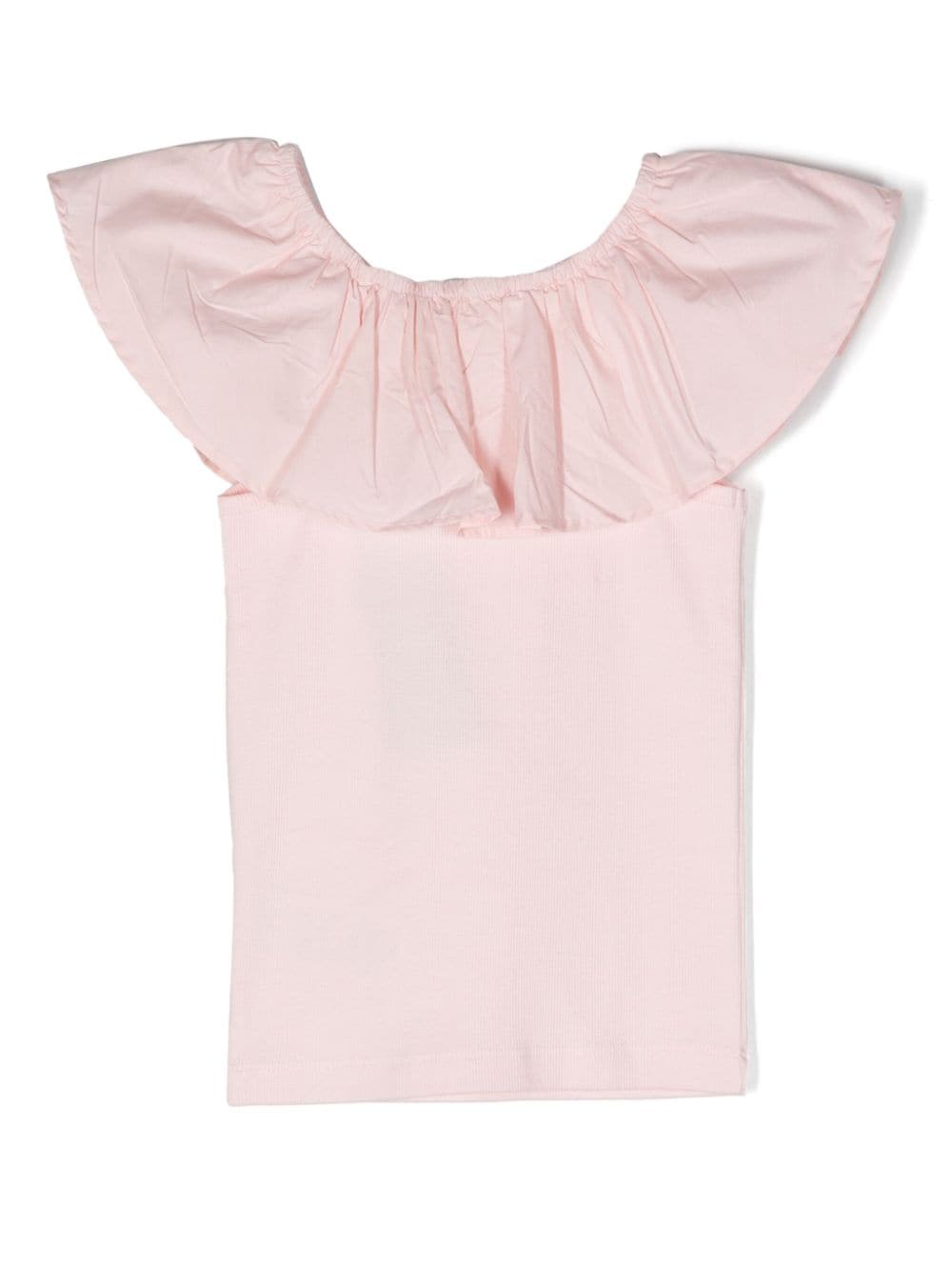 Shop Molo Reca Ruffle-collar Blouse In Pink