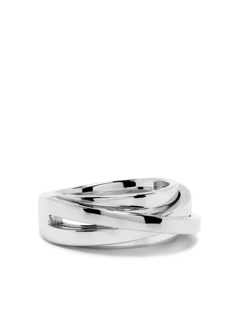 Tom Wood anillo Orb Slim en plata de ley