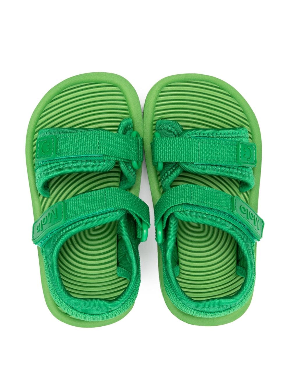 Shop Molo Zola Touch-strap Sandals In Green