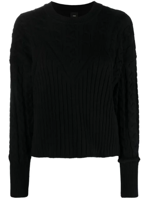 PINKO Armadillo ribbed-knit jumper