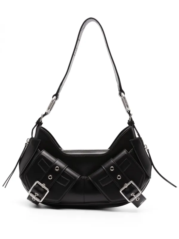 BIASIA Y2K レザーショルダーバッグ | ブラック | FARFETCH JP