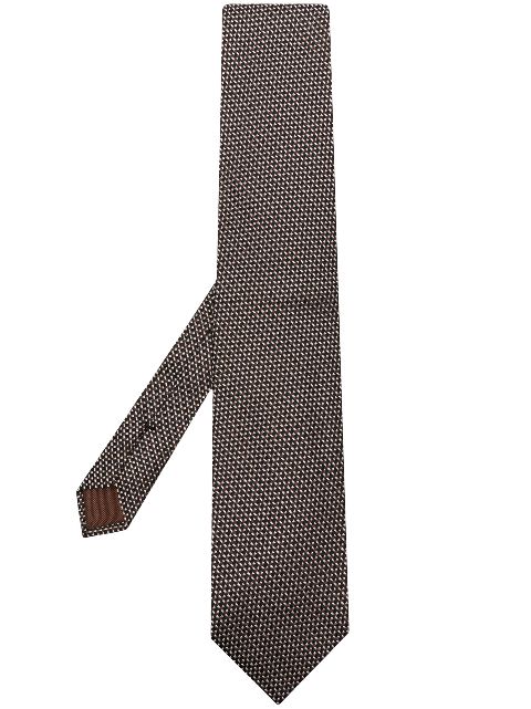 TOM FORD patterned-jacquard silk tie Men