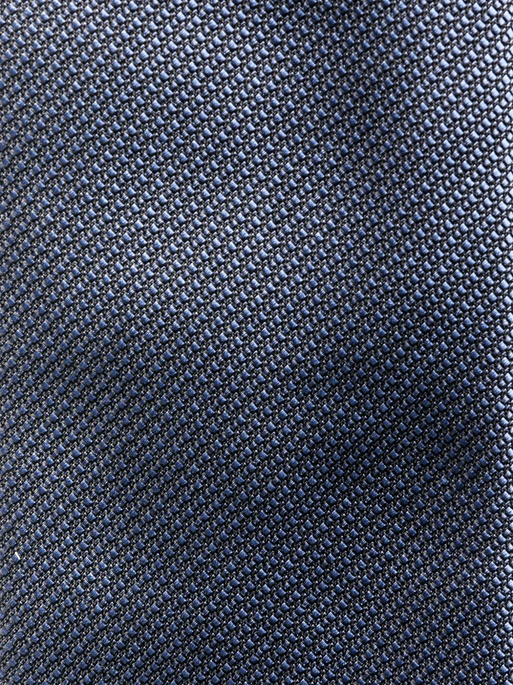 TOM FORD geometric-print silk tie - Blauw
