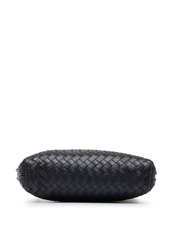 Bottega Veneta: Black Intrecciato Nodini Bag