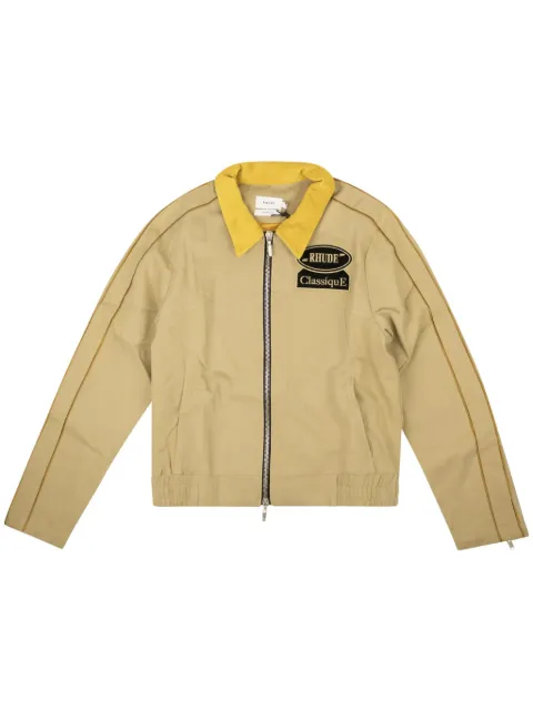 RHUDE chamarra tipo blusón de sarga