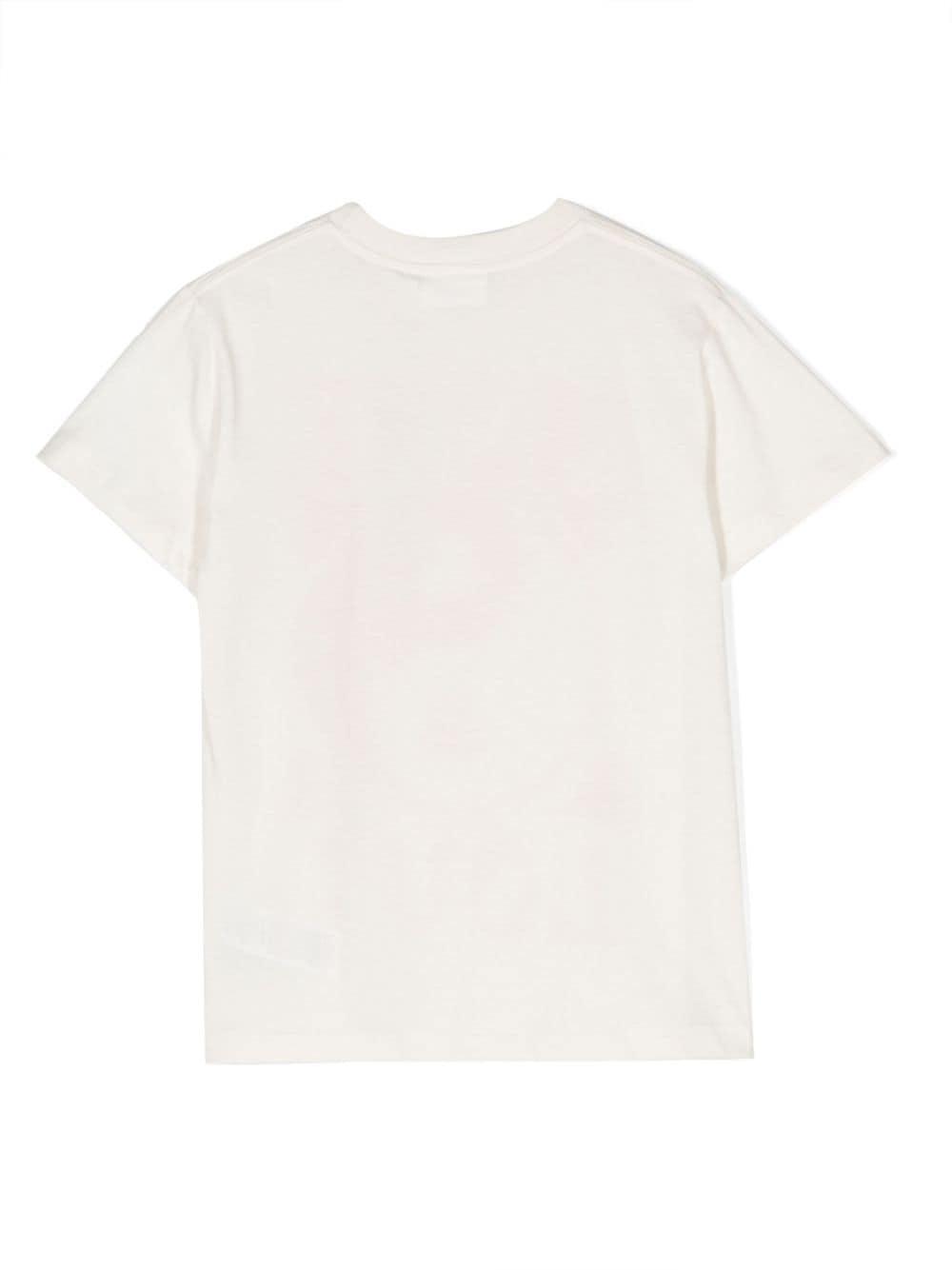 Shop Molo Roxo Organic Cotton T-shirt In Neutrals