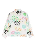 Molo Hedly graffiti-print denim jacket - White