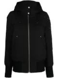 Moose Knuckles Ballistic high-neck studded hooded jacket - Black