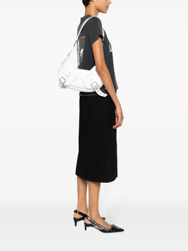 BIASIA Y2K レザーショルダーバッグ | ホワイト | FARFETCH JP