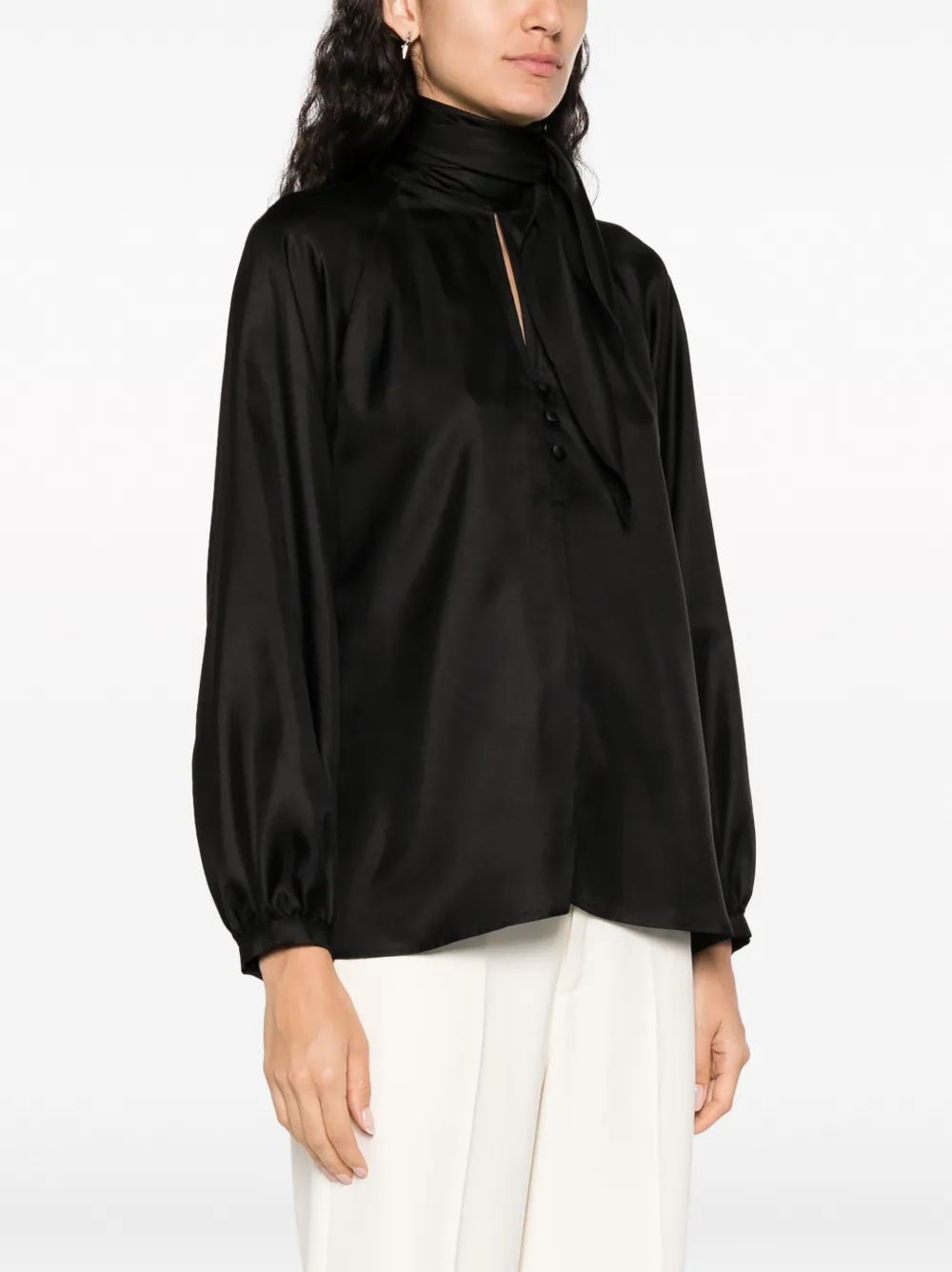 Max Mara Zijden blouse Zwart