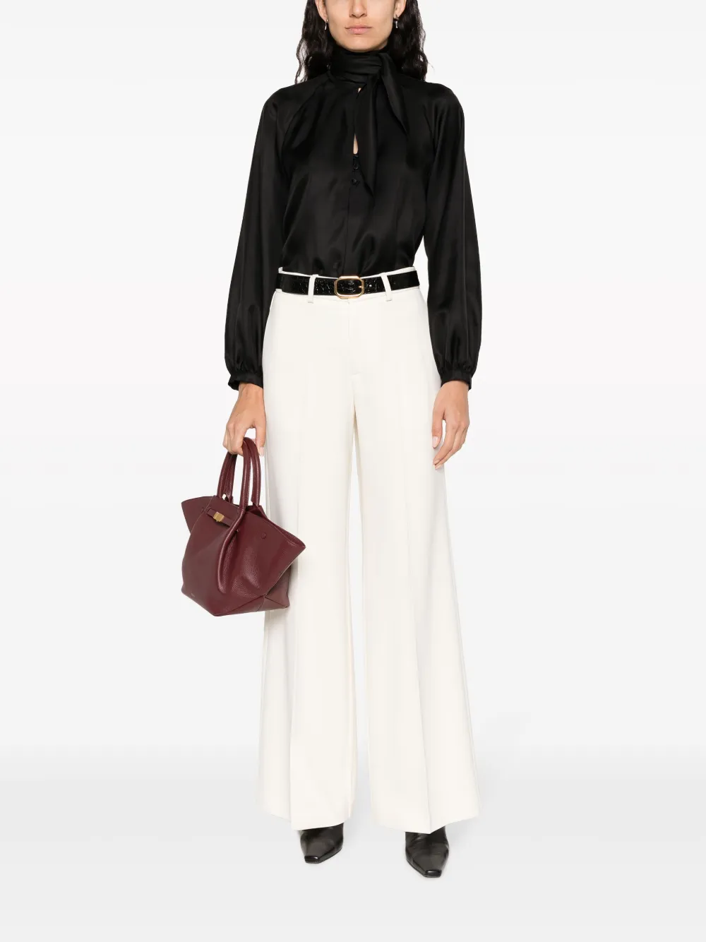 Max Mara Zijden blouse - Zwart