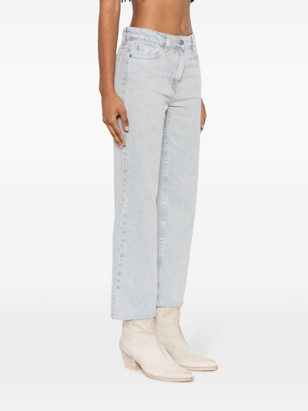 Shop Iro Aiden High-rise Bootcut Jeans In Blue