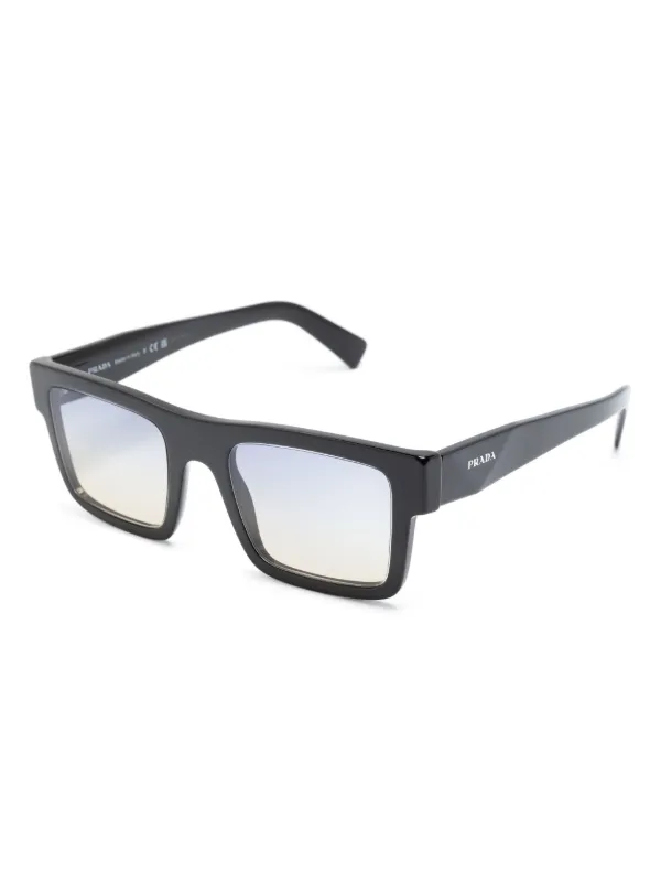 Prada Eyewear square-frame Gradient Sunglasses | Black | FARFETCH IN