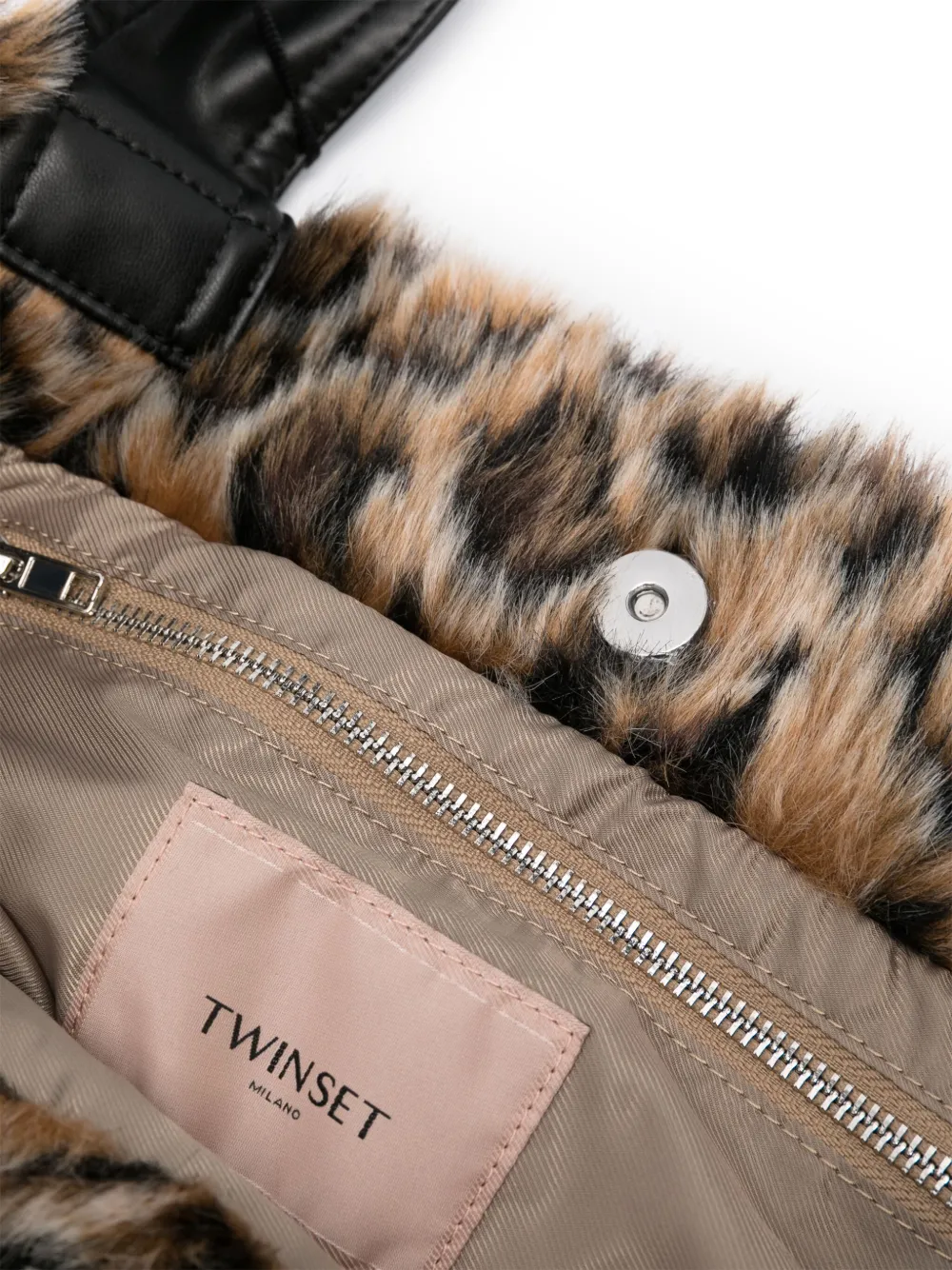TWINSET Shopper van imitatiebont Bruin