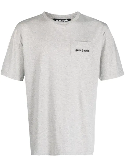Palm Angels t-shirt med broderad logotyp