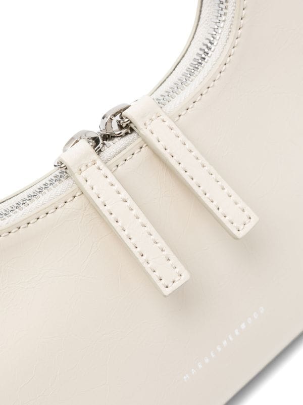 MARGE SHERWOOD Mini Hobo Crinkled Leather Shoulder Bag 