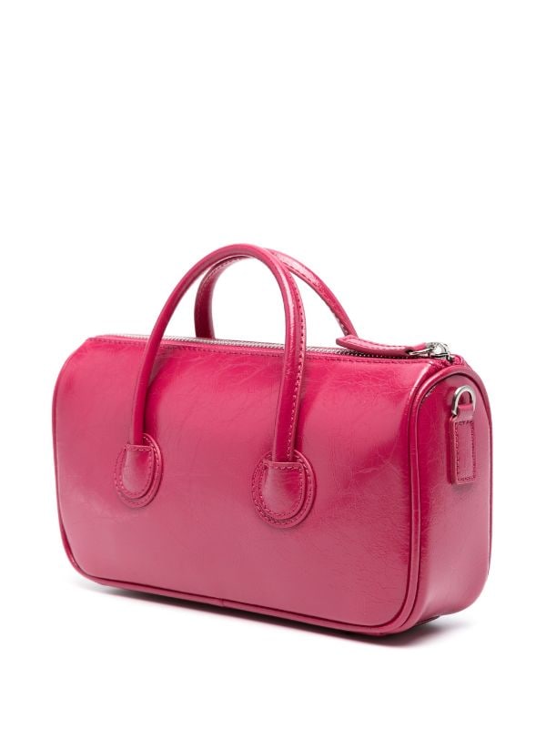 Marge Sherwood crinkled-finish Leather Mini Bag - Pink