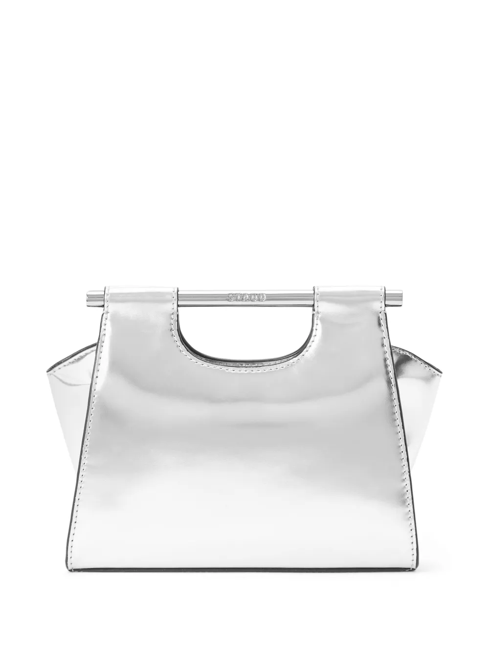 STAUD Metallic tas Zilver