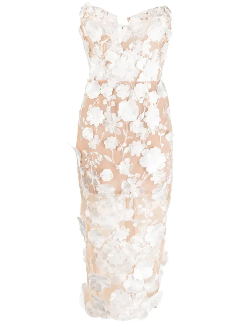 Bronx and Banco vestido con detalle froral