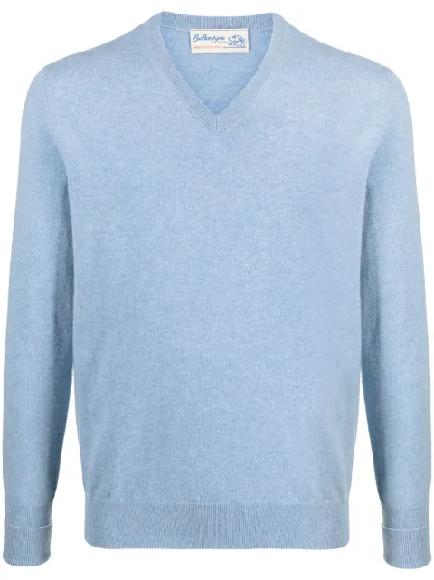 Ballantyne V-neck cashmere jumper