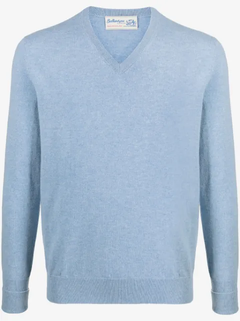 Ballantyne V-neck cashmere jumper