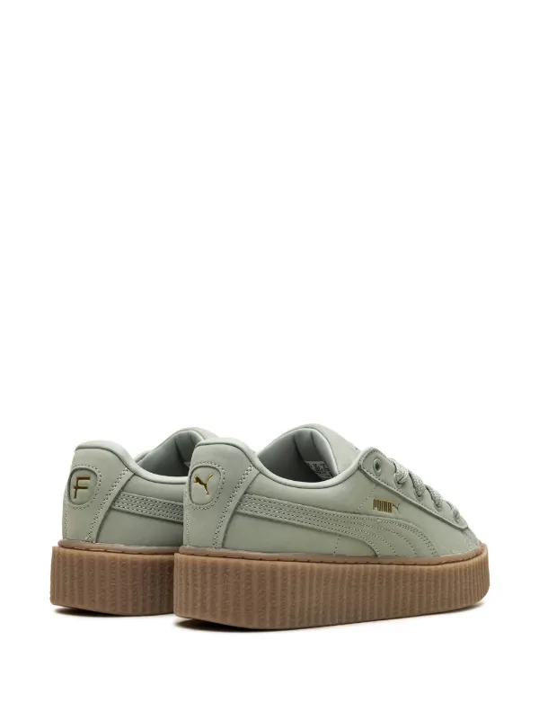 PUMA x Fenty Creeper Phatty Nubuck Sneakers | Green | FARFETCH