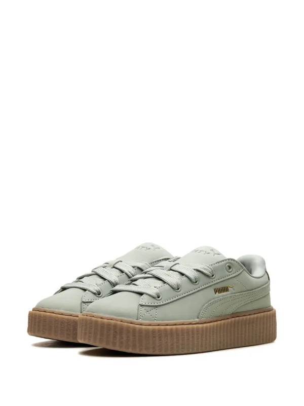 PUMA x Fenty Creeper Phatty Nubuck Sneakers | Green | FARFETCH