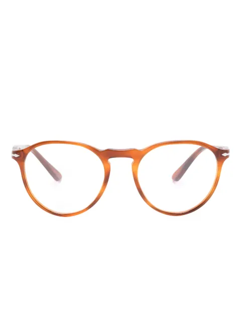 Persol Runde Brille in Schildpattoptik