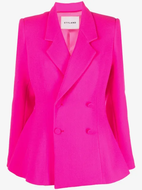 STYLAND double-breasted wool blazer