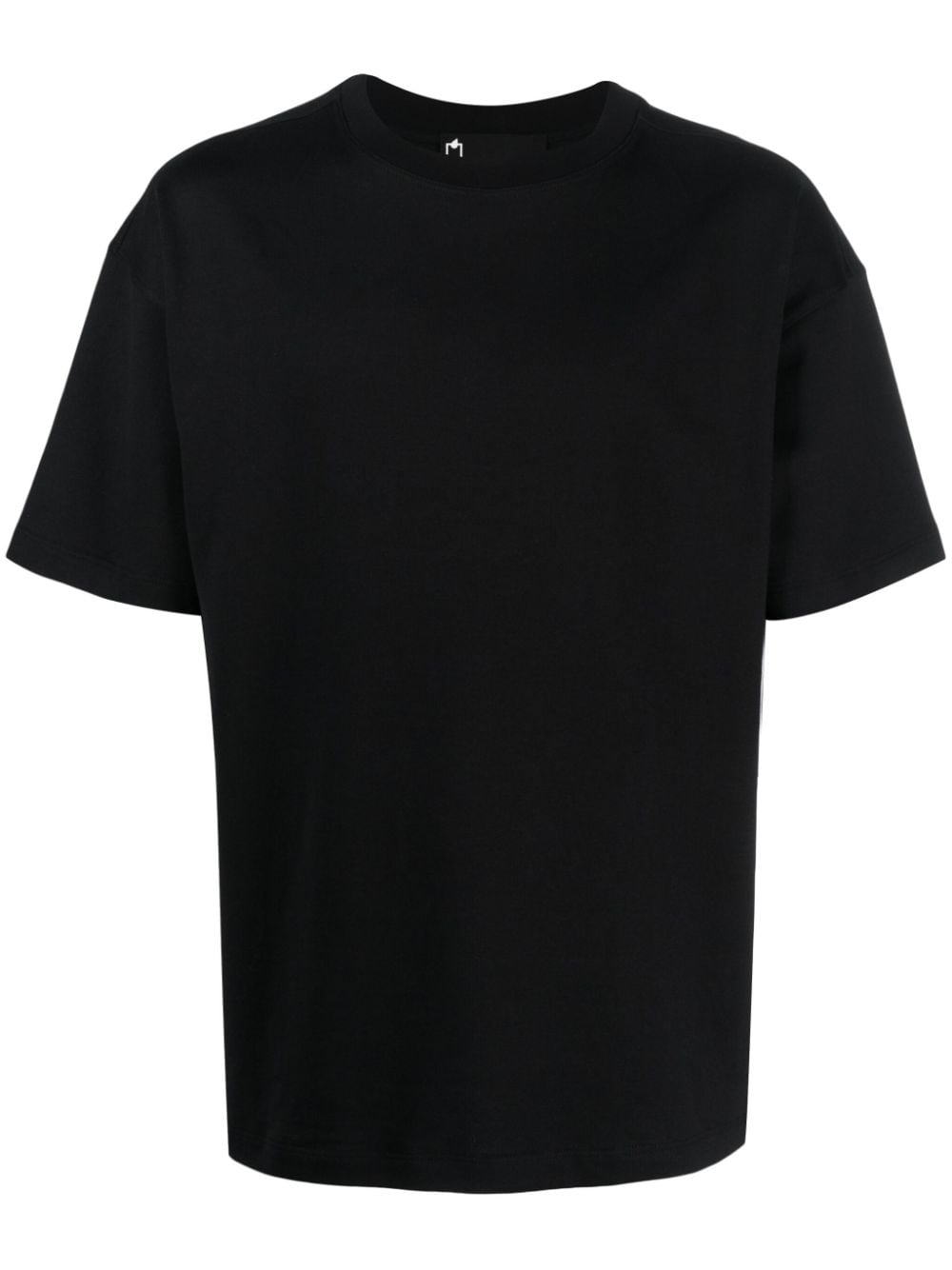 Styland Crew-neck Organic Cotton T-shirt In Black